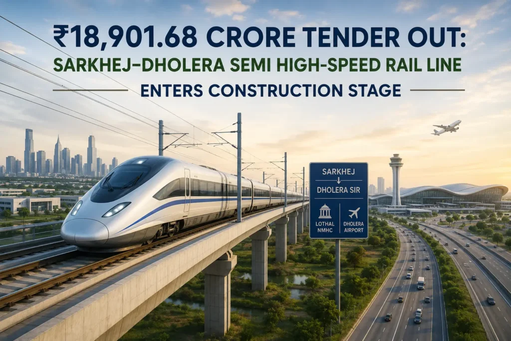 Sarkhej Dholera semi high-speed rail